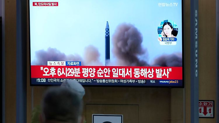 Nordkorea hatte unmittelbar nach dem Ende einer Asienreise von US-Präsident Joe Biden drei Raketen abgefeuert.