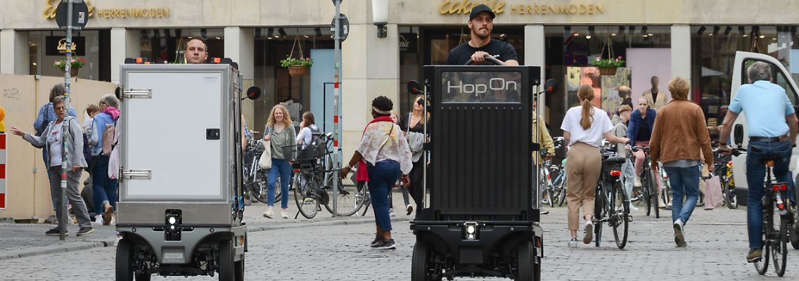 In für den Autoverkehr gesperrten Stadtzentren soll der Hopon zum Einsatz kommen.