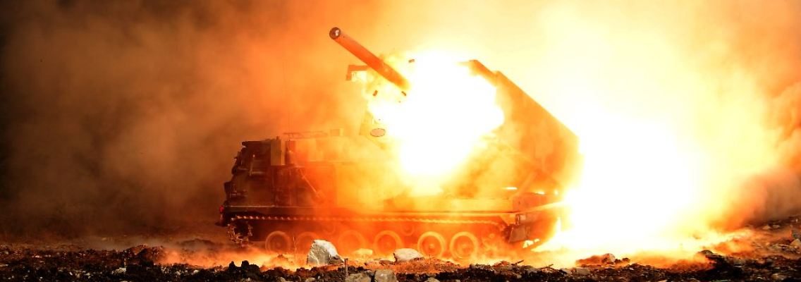 Das MLRS im Einsatz der koreanischen Armee.