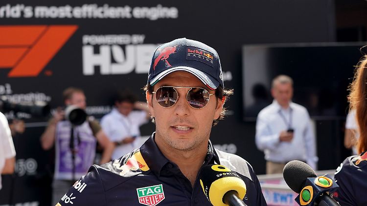 Tanzte mit einer fremden Frau: Sergio Perez.