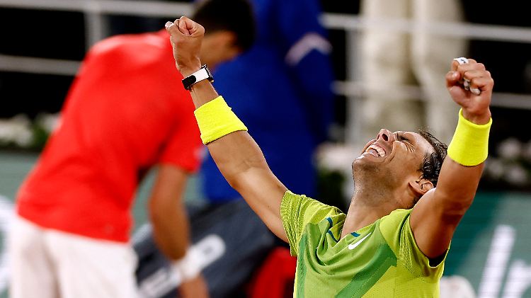 Um 1:15 Uhr feiert Nadal den erlösenden Matchball.