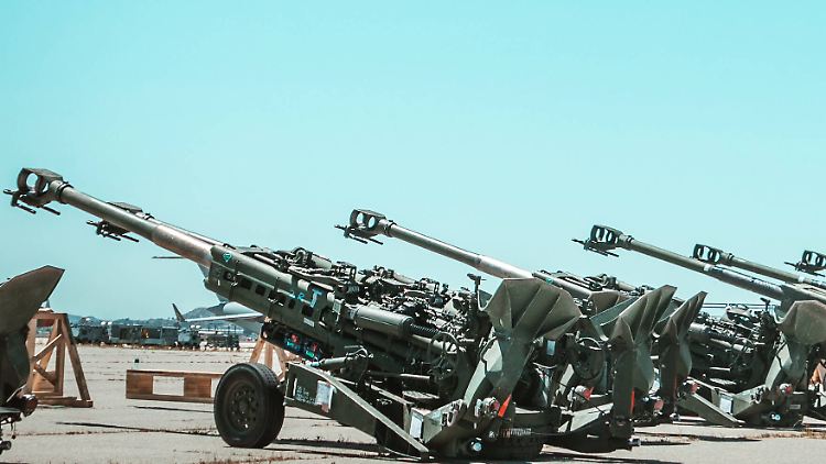 M777-Haubitzen soll die Ukraine unter anderem aus den USA erhalten haben.