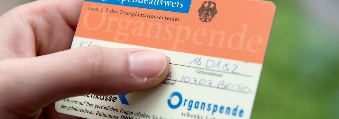 Den Organspendeausweis sollte man am besten immer dabeihaben - zum Beispiel im Geldbeutel.