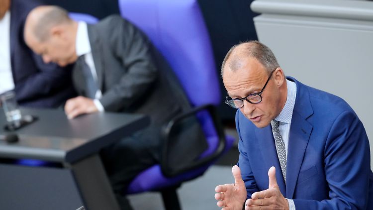 In der Generaldebatte im Bundestag attackierte Merz den Bundeskanzler erheblich, nun legt der CDU-Chef gegen Scholz nach.