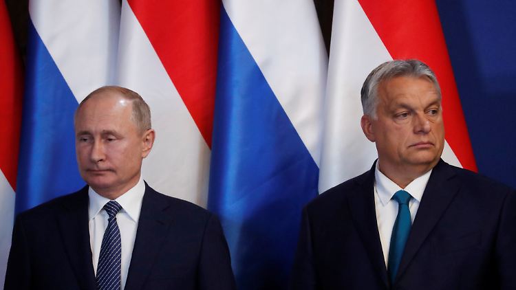 Als Kremlchef Putin noch nach Europa reisen durfte: Treffen mit Viktor Orban in Budapest im Oktober 2019.