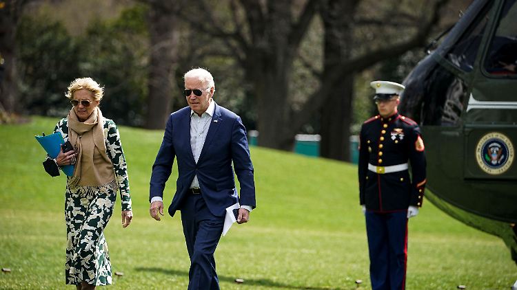 Biden hielt sich über das Wochenende in seinem Heimatbundesstaat auf.
