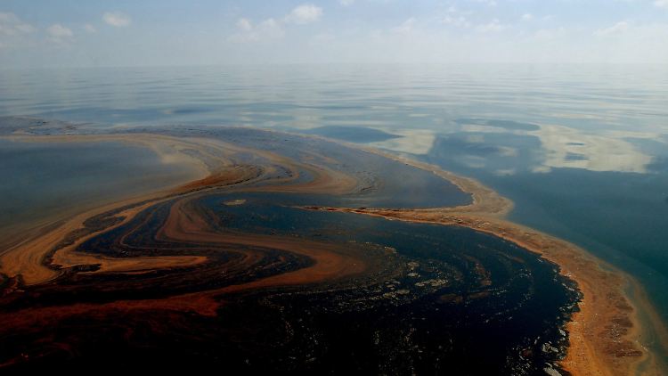 780 Millionen Liter Rohöl strömen nach der Katastrophe ins Meer.