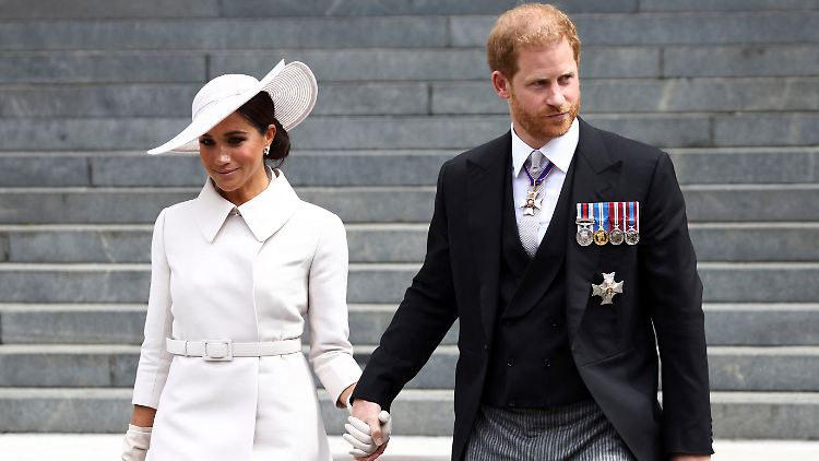 Stolze Eltern: Prinz Harry und Herzogin Meghan.
