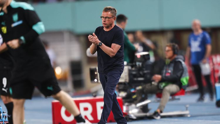 Ralf Rangnick war mit dem Spiel zufrieden.