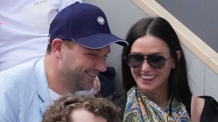 Die beiden hatten offenbar Spaß miteinander: Demi Moore und Daniel Humm.
