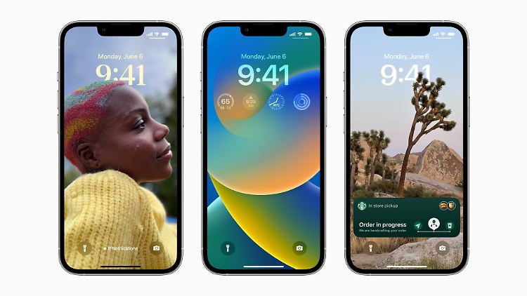 Die meisten sichtbaren Neuerungen erhält mit iOS 16 der Sperrbildschirm.