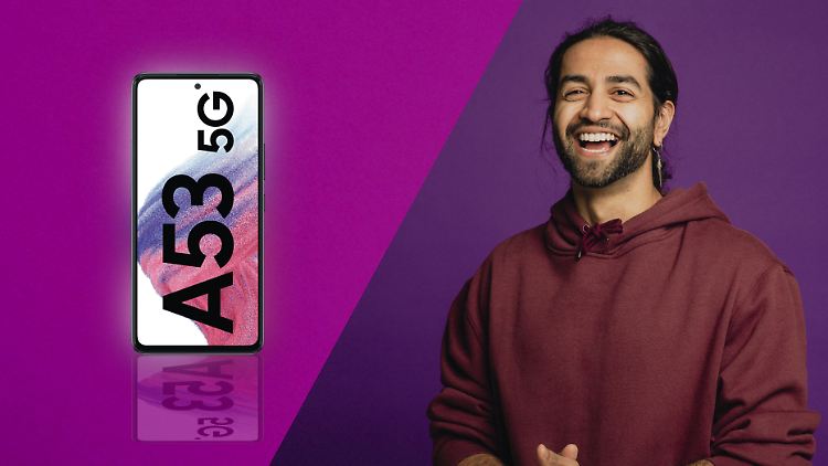 Bei Media Markt bekommt man zum Samsung Galaxy A53 5G momentan einen Tarif quasi gratis dazu.