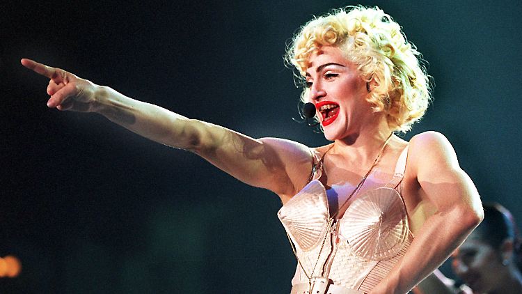 So sah das damals bei Madonna aus - irgendwie ähnlich.