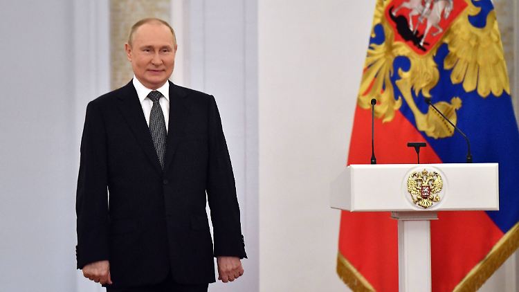 Zeigte sich am Tag Russlands erneut siegessicher: Präsident Putin.