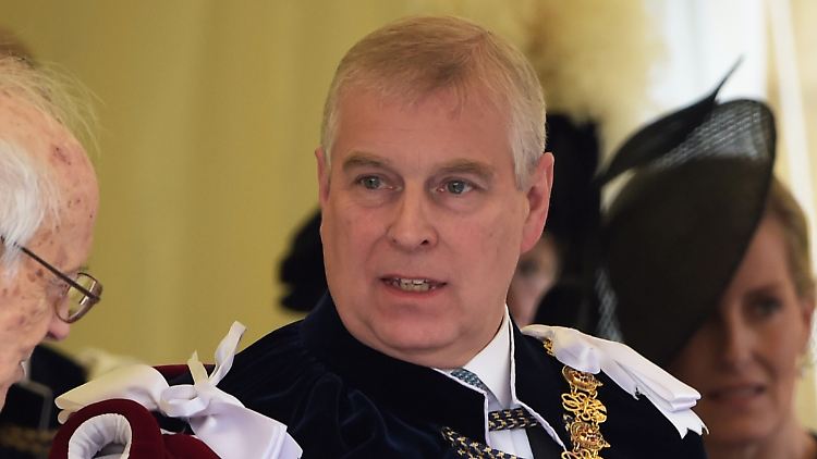 Prinz Andrew bei der Zeremonie des Hosenbandordens 2016.