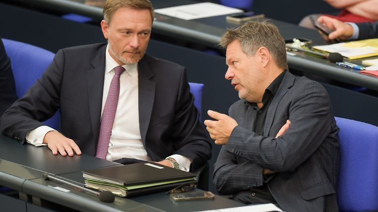 Lindner (l.) unterstützt den Vorstoß von Habeck.