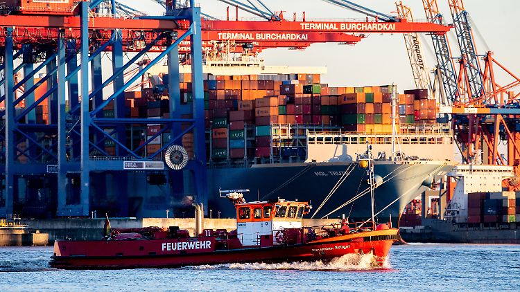 Container am Hamburger Hafen