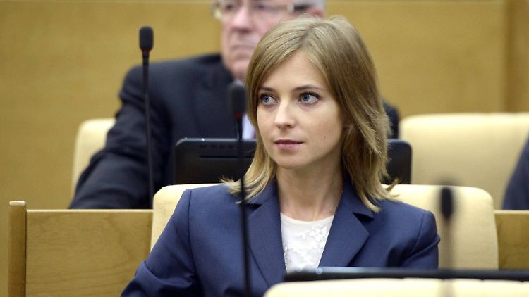 Natalja Poklonskaja sprach sich gegen den Krieg in der Ukraine aus.