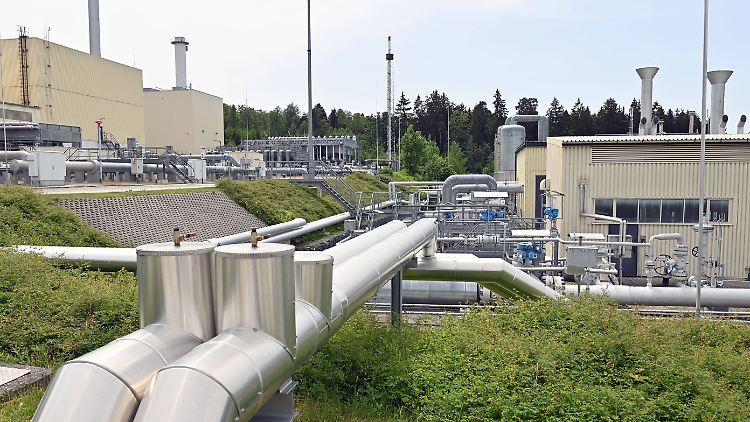 Der 9,4 TWh fassende Erdgasspeicher im bayerischen Bierwang ist aktuell zur Hälfte gefüllt.