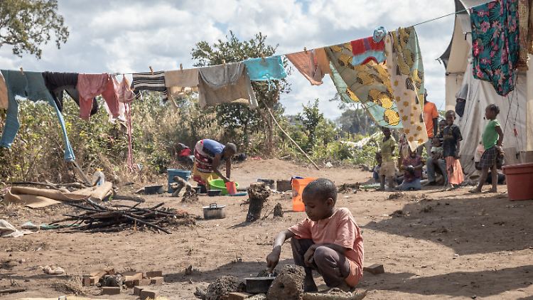Bereits vor einem Jahr gab es viele Geflüchtete in Camps in der Region von Cabo Delgado.