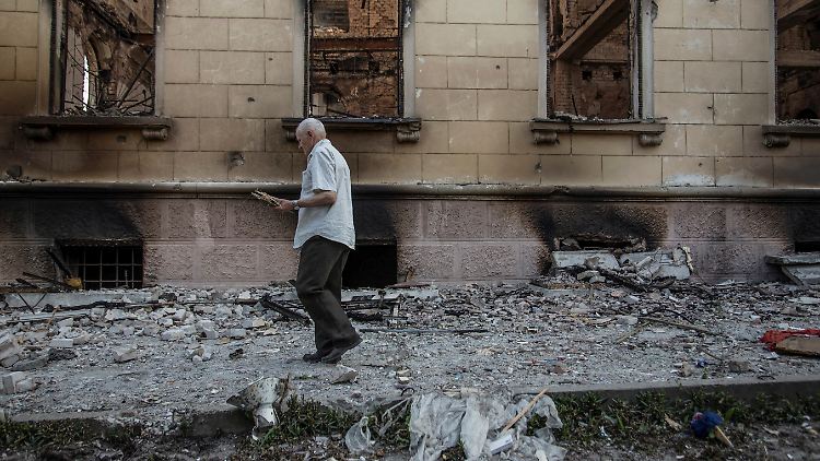 Die Kämpfe im Donbass halten an.