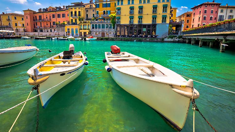 Normalerweise eine Postkartenidylle: Peschiera del Garda liegt am Südufer des Gardasees.