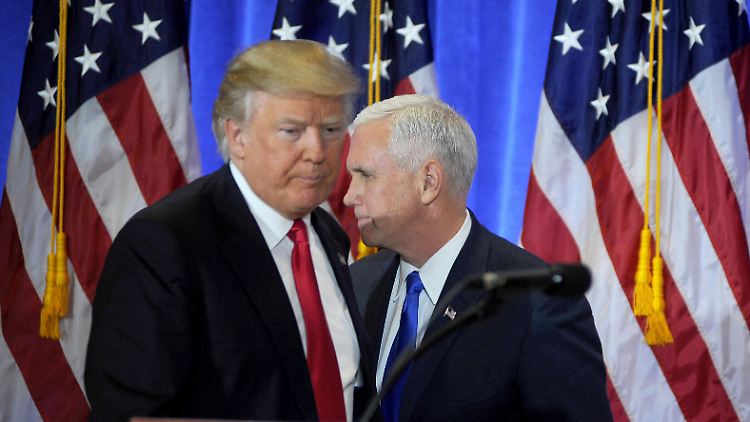 Trump wollte Pence überzeugen, die Wahl Bidens nicht anzuerkennen. Bei einem Telefonat bezeichnete er seinen Vize als "Schlappschwanz".