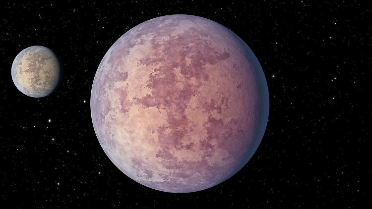 Die Geschwisterplaneten HD 260655 b und HD 260655 c - hier eine künstlerische Darstellung - sind steinig, nur etwas größer als die Erde, und mit 33 Lichtjahren Entfernung relativ nah.