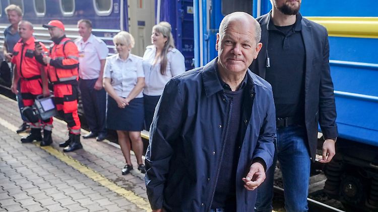Reiste am Donnerstag nach Kiew: Bundeskanzler Scholz.
