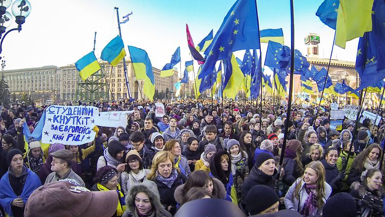 Auf dem Maidan forderten die Demonstranten 2013 eine Annäherung an Europa.