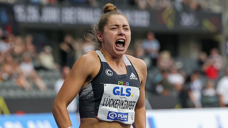 Gina Lückenkemper verfehlte ihre persönliche Bestzeit nur knapp.