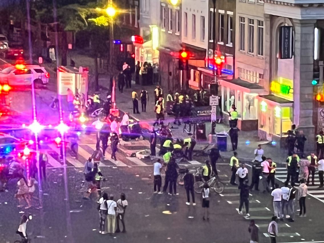 Blick auf die 14. Straße in Washington, 19. Juni 2022.