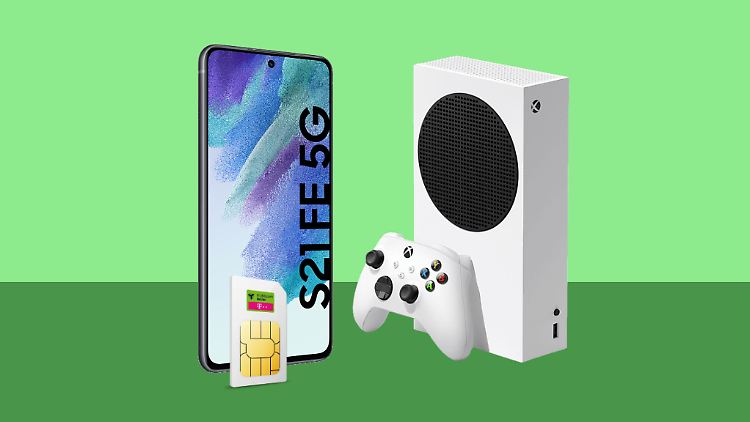 Günstiges Trio: Galaxy S21 FE, Xbox Series S und Telekom-Allnet-Flat.