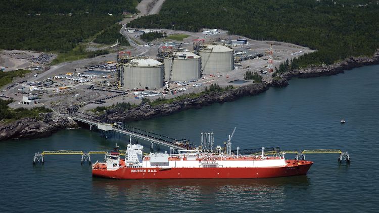 Eine LNG-Anlage befindet sich in der ostkanadischen Provinz New Brunswick.