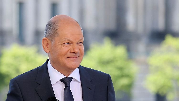 Scholz macht klar: Er duscht lieber warm.