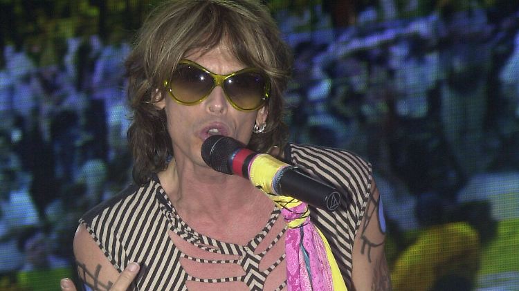 Da ging es noch: Steven Tyler bei einem Aerosmith-Konzert am 17. April. Kurz darauf ging er in eine Entzugsklinik.