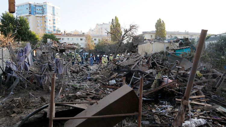 Nach Angaben Moskaus feuerte die Ukraine mehrere Raketen auf Belgorod ab. 