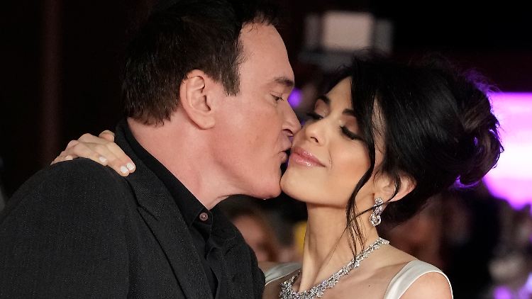 Quentin Tarantino und seine Frau Daniella im Oktober 2021 - nun sind sie Eltern zweier Kinder.