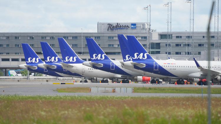 Rund die Hälfte der SAS-Flüge fällt wegen des Pilotenstreiks aus.