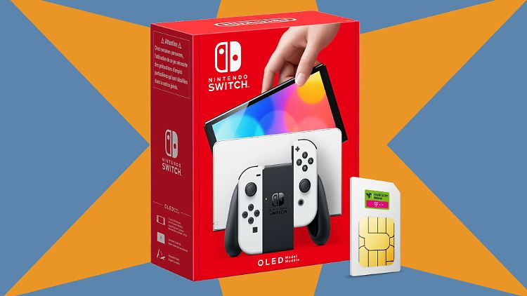 Die Nintendo Switch OLED ist im Verbund mit einem Mobilfunkvertrag besonders günstig.