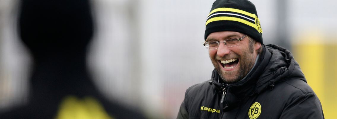 "Die kamen kaum vorwärts in dem Schnee, die Knalltüten": Jürgen Klopp.