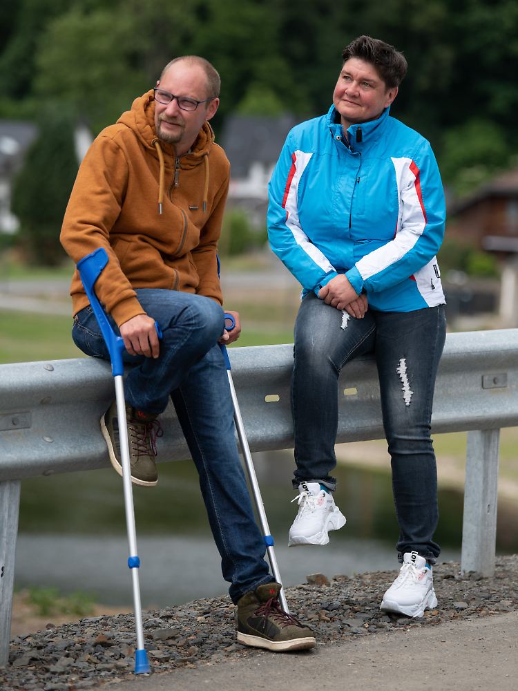 Manuela Göken und ihr Partner Daniel Schmitz sind mittlerweile in ein flutsicheres Domizil weiter oben im Tal gezogen.