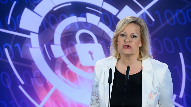 In Berlin stellte Faeser ihr neues Cybersicherheitskonzept vor.