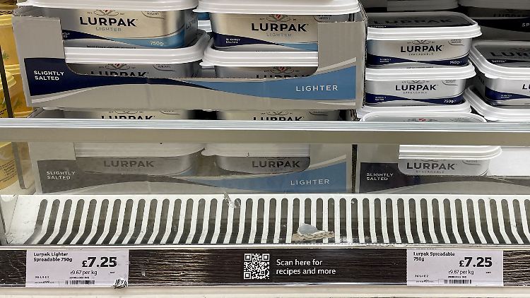 Butter wird zum Luxusgut. In Großbritannien steht Lurpak, eine dänische Buttermarke von Arla Foods, auf der Einkaufsliste von Millionen Haushalten.