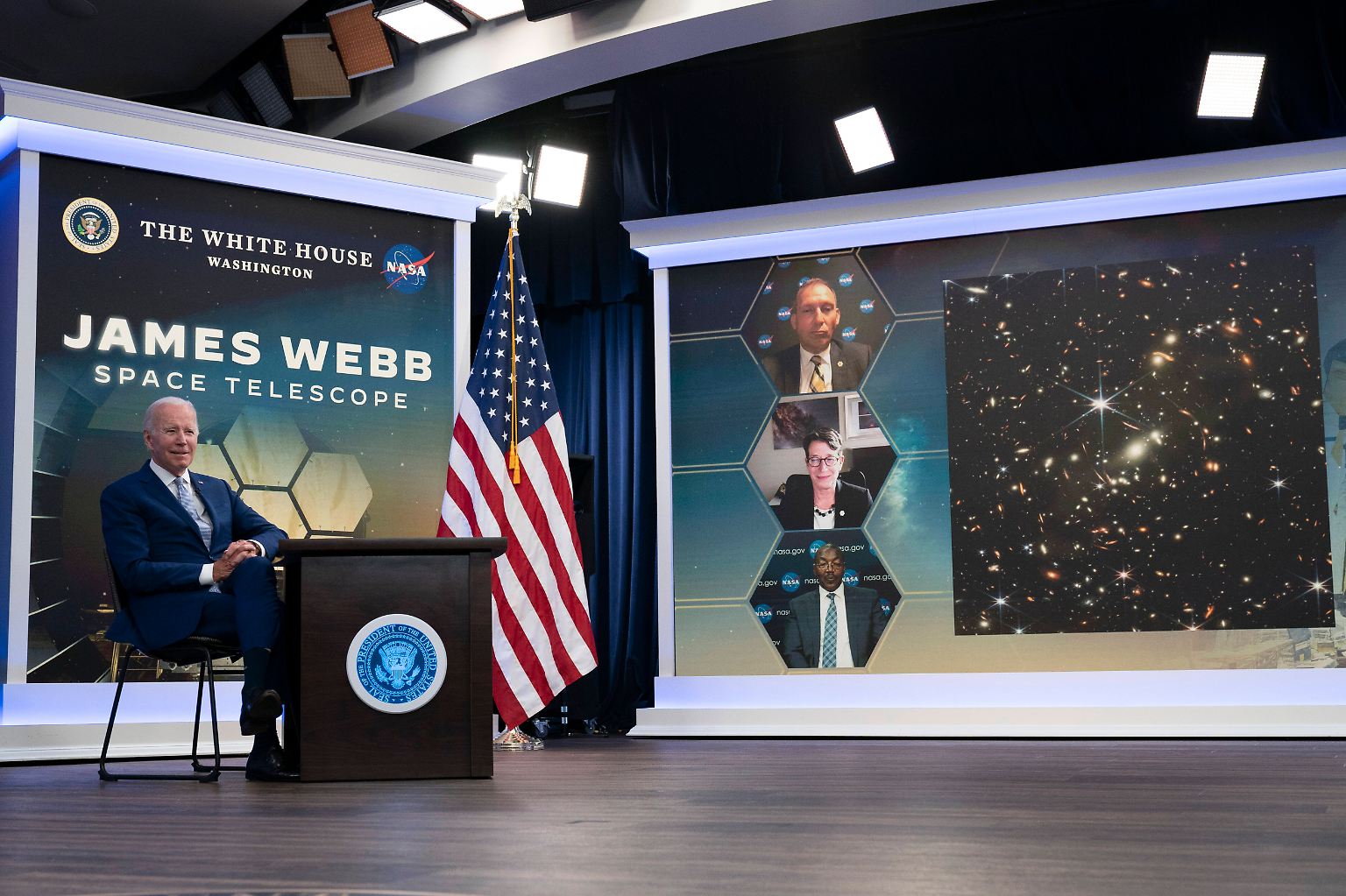 Es ist schon ein besonderes Zeichen, wenn sich US-Präsident Joe Biden höchstpersönlich zur Verfügung stellt, um NASA-Neuigkeiten zu präsentieren. 