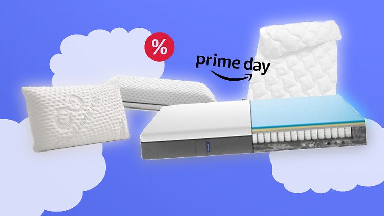Weich schlafen dank Prime Day bei Amazon: Matratzen, Kissen und Co. sind stark reduziert.