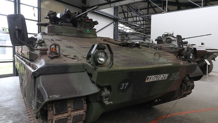 Der Marder-Schützenpanzer ist in Deutschland eigentlich nur noch im Museum zu finden.