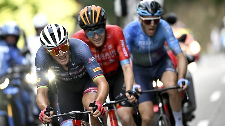 Im finalen Sprint konnte mit Pedersen (links) keiner mitgehen.