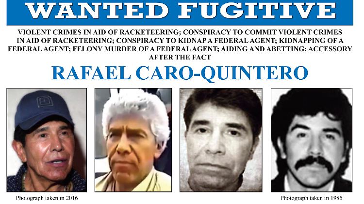 Rafael Caro-Quintero gehörte zu den meistgesuchten Verbrechern des FBI.