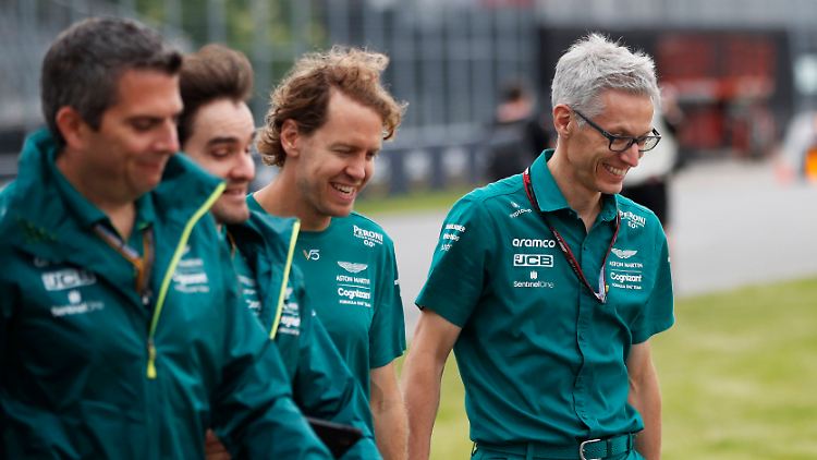 Krack (rechts) hätte Vettel gerne ein bisschen länger im Team gehabt.
